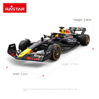 Rastar 1:32 Scale Licensed Red Bull RB19 Formula 1 Racing Car Die-Cast Alloy Static Model - Steering & Rolling Function - Official F1 Motorsport Collection