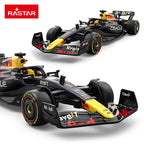Rastar 1:32 Scale Licensed Red Bull RB19 Formula 1 Racing Car Die-Cast Alloy Static Model - Steering & Rolling Function - Official F1 Motorsport Collection