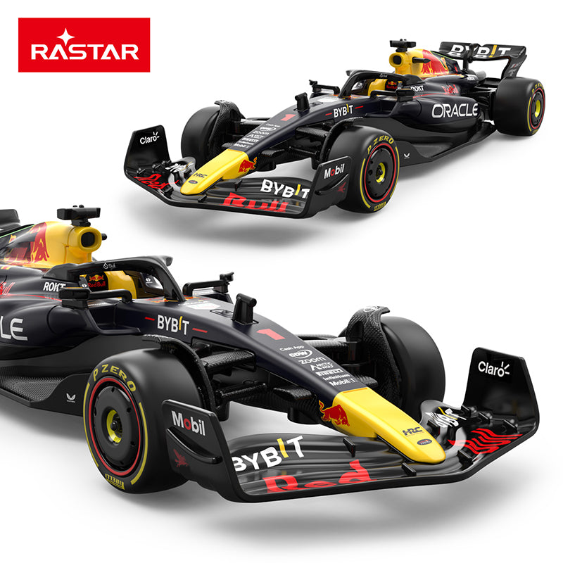 Rastar 1:32 Scale Licensed Red Bull RB19 Formula 1 Racing Car Die-Cast Alloy Static Model - Steering & Rolling Function - Official F1 Motorsport Collection