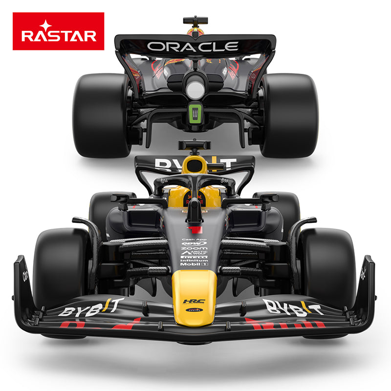 Rastar 1:32 Scale Licensed Red Bull RB19 Formula 1 Racing Car Die-Cast Alloy Static Model - Steering & Rolling Function - Official F1 Motorsport Collection