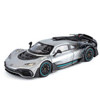Jin Lifang 1:18 Die-Cast Alloy Model - Compatible with Mercedes-AMG ONE - F1 Hybrid Hypercar with Opening Doors, Sound & Light, Shock Absorption, Interactive Steering Wheel & Adjustable Rear Wing