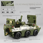 XHD 1:35 Scale ZSL-92 Wheeled Infantry Fighting Vehicle Die-Cast Alloy Model Toy - Rotating Turret, Adjustable Gun Barrel, Opening Doors, Sound & Light, Pull-Back Function & Shock Absorption - Military Vehicle Collection