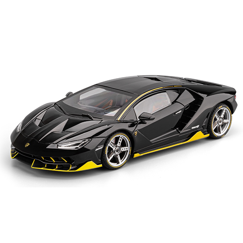 Chezhi 1:18 Die-Cast Alloy Model - Compatible with Lamborghini Aventador SVJ LP770-4 - Ultimate Supercar with Opening Doors, Sound & Light, Pull-Back Action, Shock Absorption & Adjustable Rear Wing