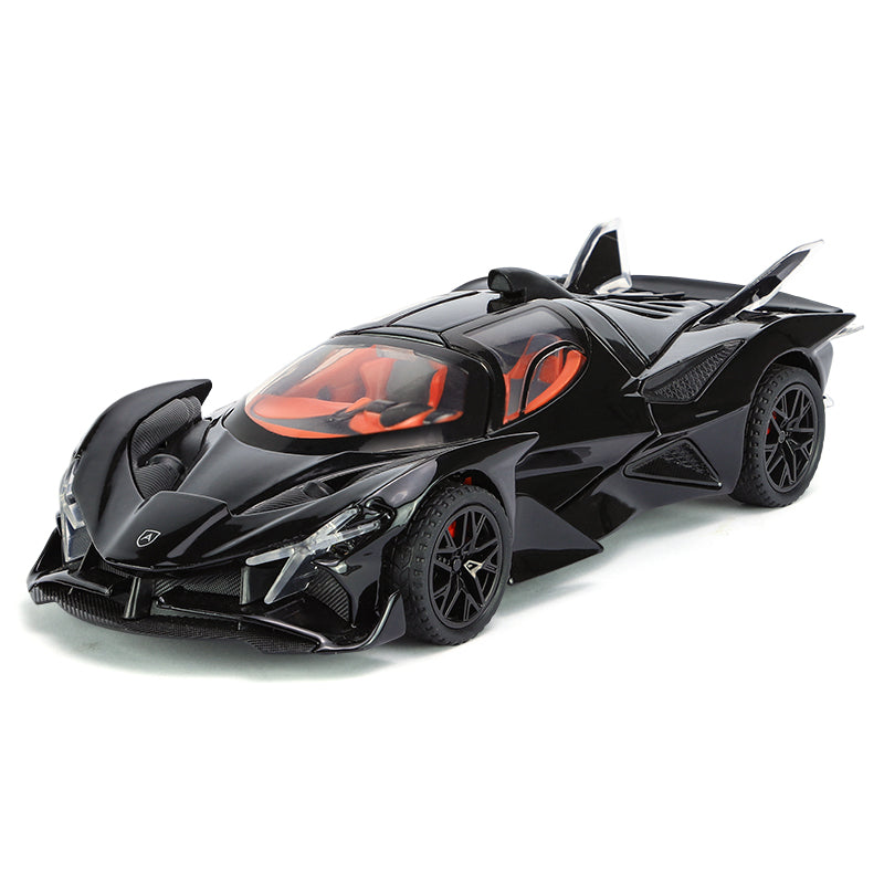 XHD 1:32 Die-Cast Alloy Model - Compatible with Apollo Evo Hypercar - Feature-Packed with Opening Doors, Realistic Sound & Light, Pull-Back Action & Shock Absorption
