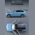 ZGTX 1:24 Scale Die-Cast Alloy Model Toy Compatible with Li Auto L9 - Opening Doors, Sound & Light, Pull-Back Function, Shock Absorption, Steering, Horn & Adjustable Seats - Smart Family SUV Collection