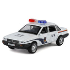 XHD 1:32 Scale Santana Police Car Die-Cast Alloy Model Toy - Police Lights & Siren, Opening Doors, Sound & Light, Pull-Back Function & Shock Absorption - Law Enforcement Vehicle Collection
