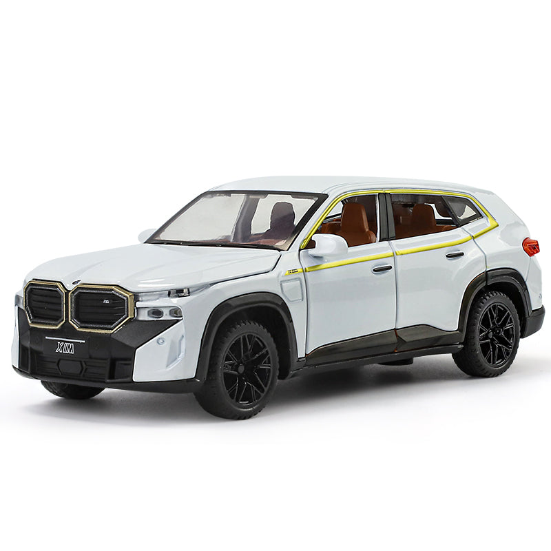 XHD 1:32 Scale Die-Cast Alloy Model Toy Compatible with BMW XM - Opening Doors, Sound & Light, Pull-Back Function - Luxury Performance SUV Collection