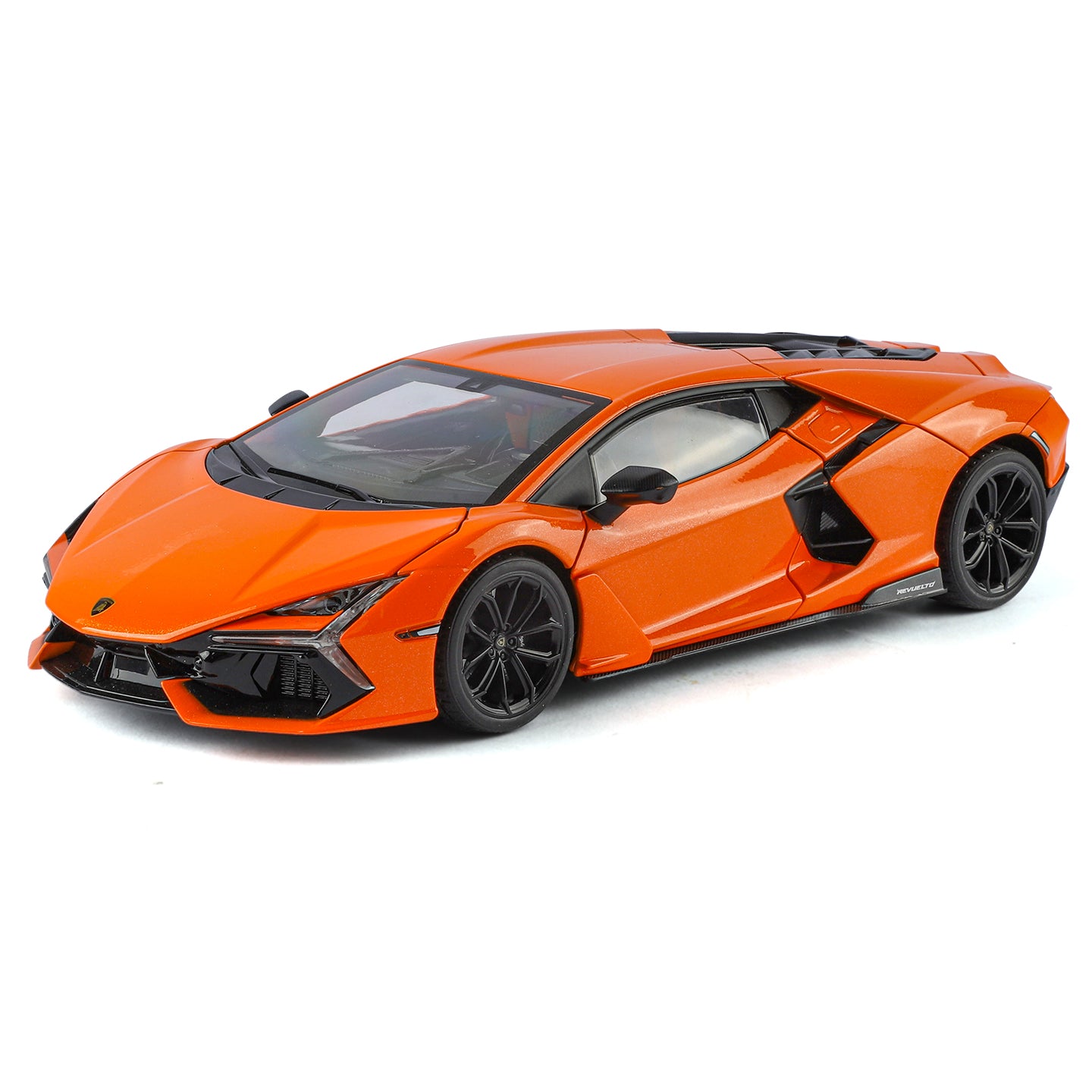 Black Mamba 1:18 Scale Licensed Lamborghini Reventón Die-Cast Alloy Model Toy - Opening Doors, Sound & Light, Shock Absorption, Steering, Horn, Adjustable Seats & Adjustable Rear Wing - Limited Edition Hypercar Collection