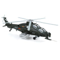 QiYi 1:48 Licensed CAIC Z-10 Attack Helicopter Die-Cast Alloy Model - Official Military Helicopter with Coasting Action, Removable Missiles & Rotor Blades