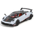 XHD 1:32 Die-Cast Alloy Model - Compatible with Pagani Huayra BC - Ultimate Hypercar with Opening Doors, Sound & Light, Pull-Back Action & Shock Absorption
