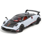 XHD 1:32 Die-Cast Alloy Model - Compatible with Pagani Huayra BC - Ultimate Hypercar with Opening Doors, Sound & Light, Pull-Back Action & Shock Absorption