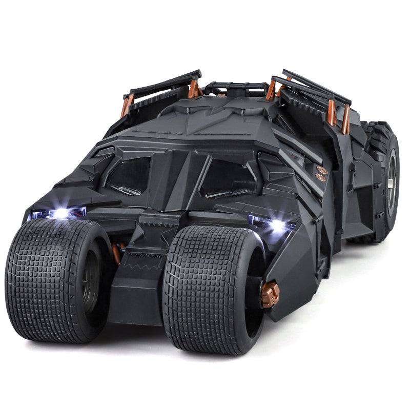 QiYi 1:18 Licensed The Dark Knight Trilogy Batmobile “Tumbler” Die-Cast Alloy Model - Official Movie Replica with Spray Effect, Opening Canopy, Sound & Light & Coasting Action