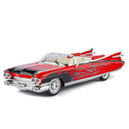 Jinglifang 1:24 Scale Convertible Edition Die-Cast Alloy Model Toy Compatible with Cadillac Eldorado - Opening Doors, Sound & Light, Pull-Back Function, Shock Absorption, Steering & Horn - Classic Luxury Car Collection