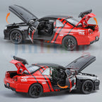 Jin Lifang 1:32 Die-Cast Alloy Model - Compatible with Nissan Skyline GT-R (R34) - JDM Icon with Racing Livery, Opening Doors, Sound & Light & Pull-Back Action