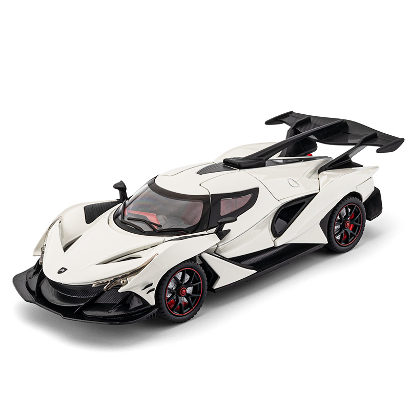 Chezhi 1:24 Scale Die-Cast Alloy Model Toy Compatible with Apollo Intensa Emozione - Opening Doors, Sound & Light, Pull-Back Function, Shock Absorption, Steering & Horn - Hypercar Collection