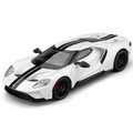 Chezhi 1:24 Scale Die-Cast Alloy Model Toy Compatible with Ford GT - Opening Doors, Sound & Light, Pull-Back Function, Shock Absorption, Steering, Horn & Adjustable Rear Wing - Supercar Collection