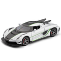 Chezhi 1:32 Scale Die-Cast Alloy Model Toy Compatible with Koenigsegg Jesko Absolut - Opening Doors, Sound & Light, Pull-Back Function - Hypercar Collection