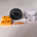 Qiyi 1:24 Scale Licensed Land Rover Defender Die-Cast Alloy Model Toy with Roof Accessories - Removable Fuel Cap, Foldable Mirrors, Opening Doors, Sound & Light, Pull-Back Function, Shock Absorption & Horn - Official Off-Road Vehicle Collection