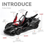 Chezhi 1:24 Scale Die-Cast Alloy Model Toy Compatible with Apollo Intensa Emozione - Opening Doors, Sound & Light, Pull-Back Function, Shock Absorption, Steering & Horn - Hypercar Collection