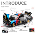 Chezhi 1:24 Track Edition Die-Cast Alloy Model - Compatible with BMW M3 - High-Performance Sedan with Opening Doors, Sound & Light, Pull-Back Action, Shock Absorption, Steering, Horn, Foldable Mirrors & Opening Fuel Cap