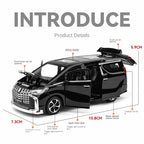 Chezhi 1:32 Scale Die-Cast Alloy Model Toy Compatible with Toyota Alphard - Opening Doors, Sound & Light, Pull-Back Function - Luxury MPV Collection