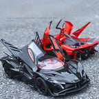 XHD 1:24 Scale Die-Cast Alloy Model Toy Compatible with Apollo Intensa Emozione - Smoke Effect, Opening Doors, Sound & Light, Pull-Back Function & Shock Absorption - Hypercar Collection