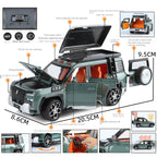 XHD 1:24 Die-Cast Alloy Model - Compatible with BYD Yangwang U8 - Luxury Off-Road SUV with Opening Doors, Sound & Light, Pull-Back Action, Shock Absorption & Steering