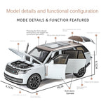 QiYi 1:32 Licensed Land Rover Range Rover SV 2022 Die-Cast Alloy Model - Official Luxury SUV with Opening Doors, Sound & Light, Pull-Back Action & Shock Absorption
