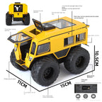 XHD 1:24 Scale Die-Cast Alloy Model Toy Compatible with SHERP All-Terrain Vehicle - Opening Doors, Sound & Light, Pull-Back Function & Shock Absorption - Extreme Off-Road Collection