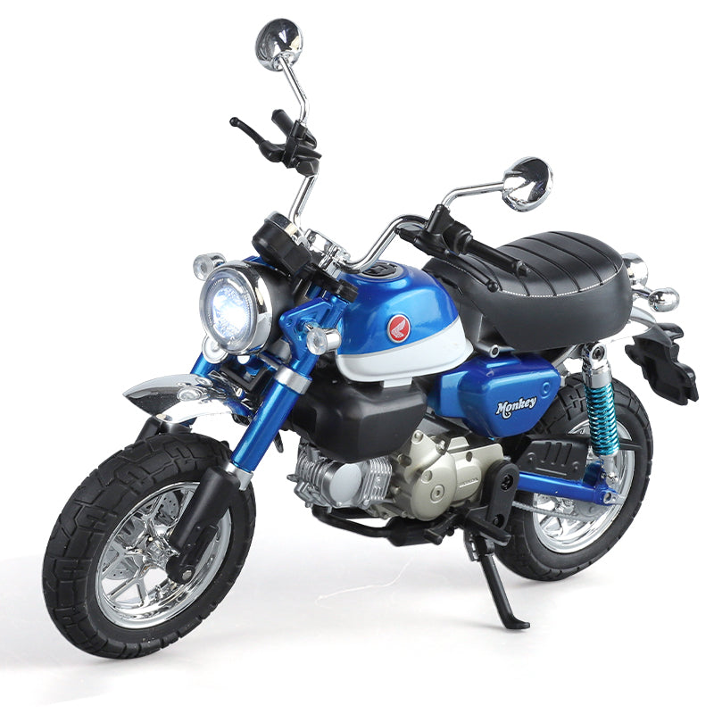 Black Mamba 1:9 Licensed Honda MSX125 (Grom) / Monkey 125 Die-Cast Alloy Model - Official Mini-Moto with Realistic Sound & Light, Coasting Action, Front Suspension, Functional Steering & Liftable Seat