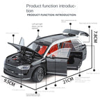 ZGTX 1:24 Die-Cast Alloy Model - Compatible with AITO M9 - Flagship Smart SUV with Opening Doors, Sound & Light, Pull-Back Action, Shock Absorption, Steering, Horn & Foldable Mirrors