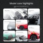 Jiaye 1:32 Die-Cast Alloy Model - Compatible with Ferrari Purosangue - First Ferrari FUV with Opening Doors, Sound & Light, Pull-Back Action & Shock Absorption