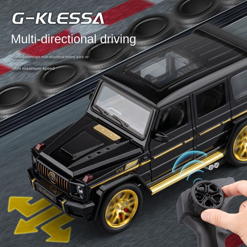 Mercedes-Benz G63 de aleación fundida a presión, escala 1:24, Chezhi - Control remoto, dirección, bocina y avance/retroceso - Colección de vehículos todoterreno
