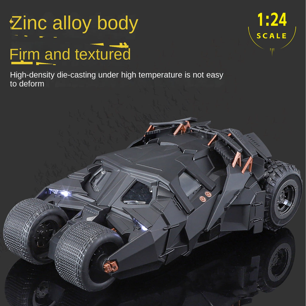 QiYi 1:24 Licensed Batman Tumbler Alloy Model - Official “The Dark Knight Trilogy” Movie Replica with Spray Effect, Sound & Light, and Shock Absorption - Limited Collector‘s Edition