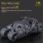 QiYi 1:24 Licensed Batman Tumbler Alloy Model - Official “The Dark Knight Trilogy” Movie Replica with Spray Effect, Sound & Light, and Shock Absorption - Limited Collector‘s Edition