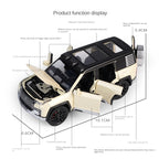 Jinchejiang 1:32 Scale Die-Cast Alloy Model Toy Compatible with BYD Yangwang U8 - Opening Doors, Sound & Light, Pull-Back Function & Shock Absorption - Luxury Off-Road EV Collection