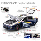 Chezhi 1:24 Track Edition Die-Cast Alloy Model - Compatible with Porsche Panamera - Feature-Packed with Spray Effect, Opening Doors, Realistic Sound & Light, Pull-Back Action, Shock Absorption & Steering