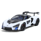 XHD 1:24 Die-Cast Alloy Model - Compatible with McLaren Senna - Track-Focused Hypercar with Opening Doors, Sound & Light, Pull-Back Action, Shock Absorption & Steering