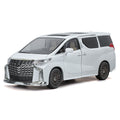 ZGTX 1:24 Scale Die-Cast Alloy Model Toy Compatible with Toyota Alphard - Remote Key Controlled Sound & Light, Opening Doors, Pull-Back Function, Steering & Horn - Luxury MPV Collection