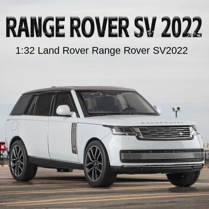 QiYi 1:32 Licensed Land Rover Range Rover SV 2022 Die-Cast Alloy Model - Official Luxury SUV with Opening Doors, Sound & Light, Pull-Back Action & Shock Absorption
