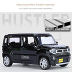 Qiyi 1:22 Scale Licensed Suzuki Hustler Die-Cast Alloy Model Toy - Opening Doors, Sound & Light, Pull-Back Function & Horn - Official Kei Car Collection