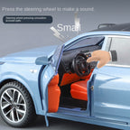 ZGTX 1:24 Scale Die-Cast Alloy Model Toy Compatible with Li Auto L9 - Opening Doors, Sound & Light, Pull-Back Function, Shock Absorption, Steering, Horn & Adjustable Seats - Smart Family SUV Collection