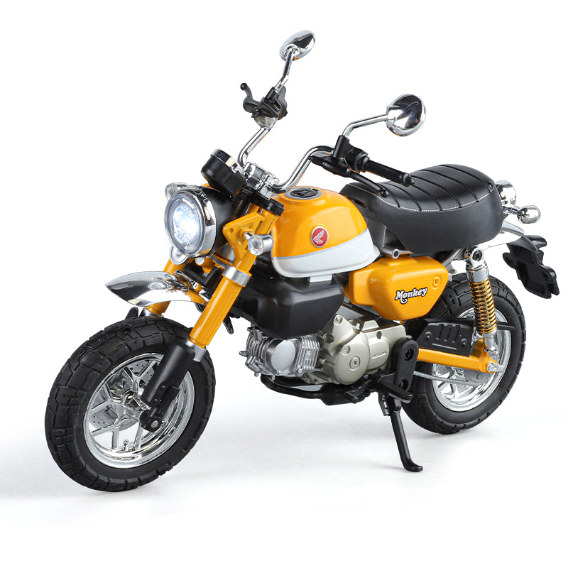 Black Mamba 1:9 Licensed Honda MSX125 (Grom) / Monkey 125 Die-Cast Alloy Model - Official Mini-Moto with Realistic Sound & Light, Coasting Action, Front Suspension, Functional Steering & Liftable Seat