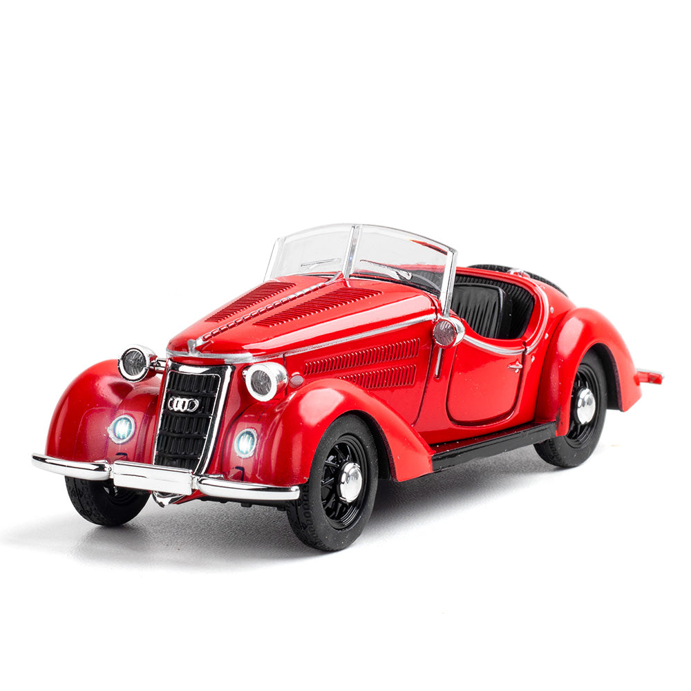 Chezhi 1:32 Licensed Wanderer W25K “Kompressor” Die-Cast Alloy Model - Official Audi Pre-War Classic with Opening Doors, Sound & Light & Pull-Back Action