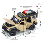 ZGTX 1:24 Scale Tuned Edition Die-Cast Alloy Model Toy Compatible with Tank 300 - with Roof Accessories, Opening Doors, Sound & Light, Pull-Back Function, Shock Absorption, Steering & Horn - Off-Road Vehicle Collection