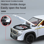 XHD 1:32 Scale Die-Cast Alloy Model Toy Compatible with BMW XM - Opening Doors, Sound & Light, Pull-Back Function - Luxury Performance SUV Collection