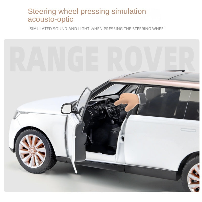 Qiyi 1:18 Scale Licensed Land Rover Range Rover SV Autobiography 2022 Edition Die-Cast Alloy Model Toy - Opening Doors, Sound & Light, Shock Absorption, Steering & Horn - Official Luxury SUV Collection