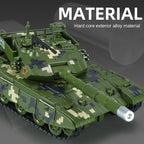 XHD 1:35 Scale Type 99A Main Battle Tank Die-Cast Alloy Model Toy - Smoke Effect, Opening Hatches, Sound & Light, Pull-Back Function - Modern Armor Collection