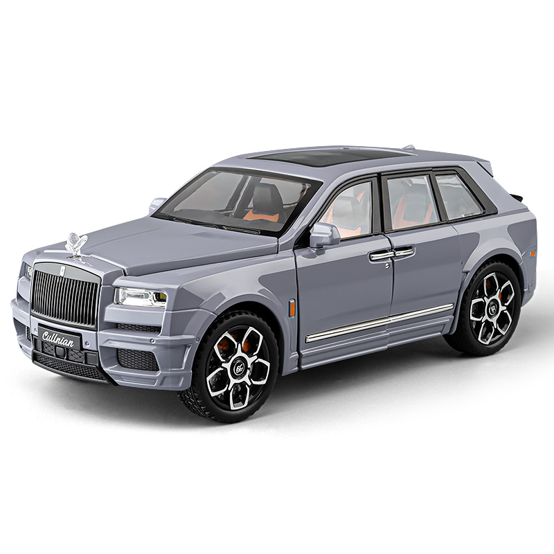 Chezhi 1:20 Die-Cast Alloy Model - Compatible with Rolls-Royce Cullinan Black Badge - Ultimate Luxury SUV with Starlight Headliner, Foldable Spirit of Ecstasy, Umbrella Model, Opening Doors, Sound & Light, Pull-Back Action, Shock Absorption & Steering