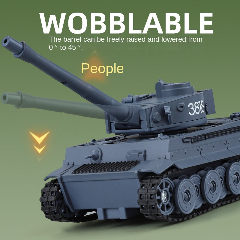 XHD 1:35 Die-Cast Alloy Model - Compatible with German Tiger I Tank - Feature-Packed with Smoke/Spray Effect, Sound & Light, Pull-Back Action, Rotating Turret & Elevating Barrel